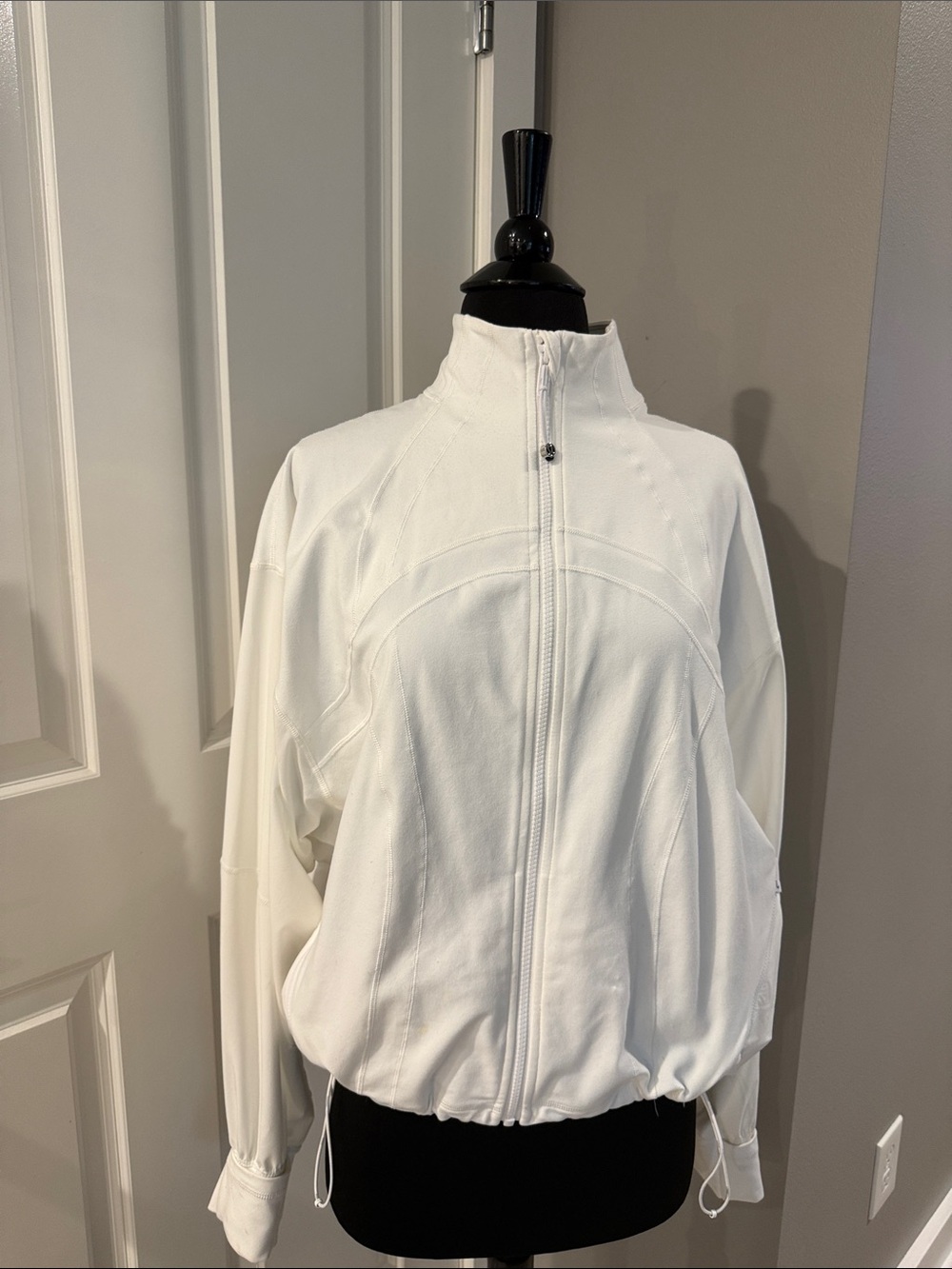 lululemon athletica White Full-Zip Bomber Jacket